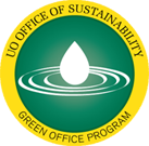 Approval Seal, Green Office Program, issued by UO Office of Sustainability